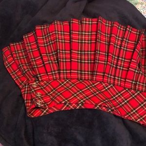Street Code Plaid Skirt